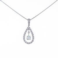 【新品】プラチナダイヤモンドネックレス 0．220ct・H・SI2・VG