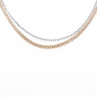 カルティエ スリーゴールド トリプルチェーン ネックレス