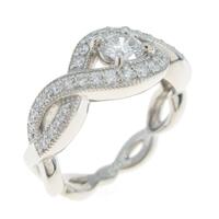 プラチナダイヤモンドリング 0．239ct・E・SI1・VG