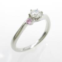 プラチナダイヤモンドリング 0．280ct・H・SI1・3EXT H＆C