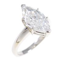 プラチナダイヤモンドリング 2．003ct・E・SI1・マーキスカット