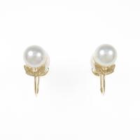 ミキモト リーフ アコヤパールイヤリング