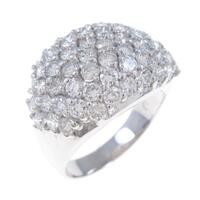 K18WG パヴェ ダイヤモンドリング