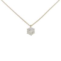 【リメイク】K18YG ダイヤモンドネックレス 0．748ct・F・SI2・VG