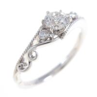プラチナダイヤモンドリング 0．298ct・G・SI2・FAIR