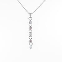 K18WG ダイヤモンドネックレス