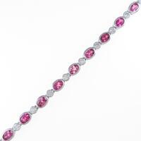 K18WG トルマリンブレスレット