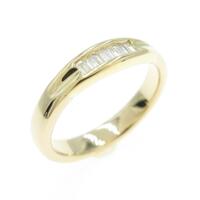 K18YG ダイヤモンドピンキーリング