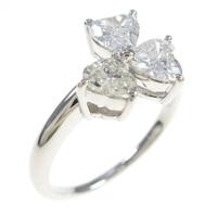 PT ハート ダイヤモンドリング