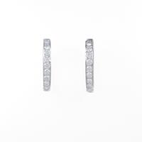 K18WG ダイヤモンドピアス