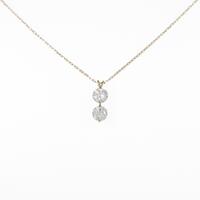 K18PG ダイヤモンドネックレス