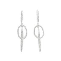 K18WG ダイヤモンドピアス