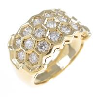 K18YG ダイヤモンドリング