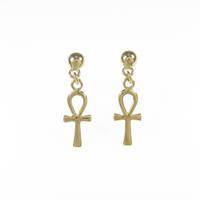 K18YG クロス ピアス