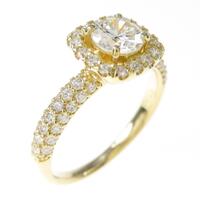 【リメイク】K18YG ダイヤモンドリング 0．525ct・H・SI1・VG
