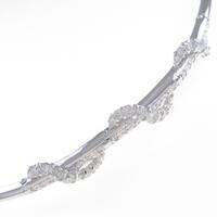 K18WG ダイヤモンドブレスレット