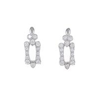 K18WG ダイヤモンドピアス