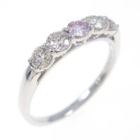 PT ピンクダイヤモンドリング