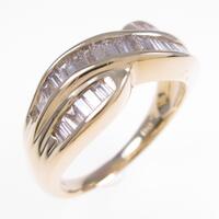 K18YG ダイヤモンドリング