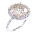 プラチナ／K18YG ダイヤモンドリング 5．186ct・LBY・I1・GOOD