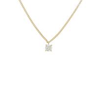 K18YG ソリティア ダイヤモンドネックレス