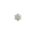 プラチナダイヤモンドピアス 0．705ct・G・I1・FAIR 片耳