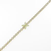 K18YG フラワー ダイヤモンドブレスレット