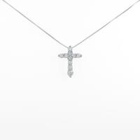 PT クロス ダイヤモンドネックレス