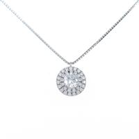 【新品】プラチナダイヤモンドネックレス 0．376ct・G・VS2・GOOD