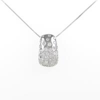 K18WG ダイヤモンドネックレス