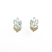 K18YG アクアマリンイヤリング