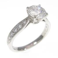 【リメイク】プラチナダイヤモンドリング 1．037ct・G・SI2・VG