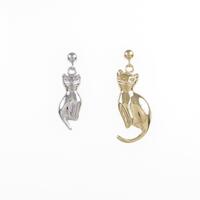 K18YG／PT キャット ピアス