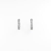 K18WG ダイヤモンドイヤリング