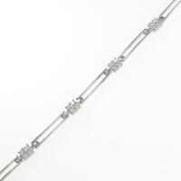 K18WG ダイヤモンドブレスレット