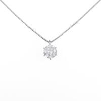 【リメイク】プラチナダイヤモンドネックレス 1．017ct・H・I1・VG