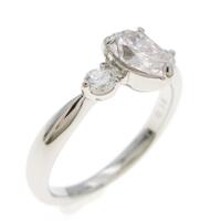 【リメイク】プラチナダイヤモンドリング 0．522ct・VLOP・SI1・ペアシェイプ