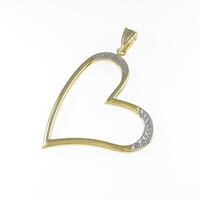 K18YG／K18WG ハート ペンダント