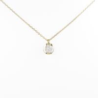 【リメイク】K18YG ソリティア ダイヤモンドネックレス