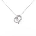 4゜C ハート ダイヤモンドネックレス