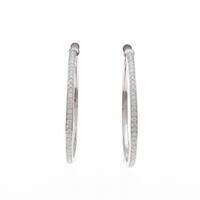 K18WG ダイヤモンドイヤリング