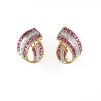 750YG／750WG ルビーピアス