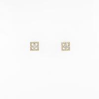 K10YG ダイヤモンドピアス