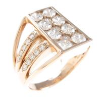 K18PG ダイヤモンドリング