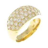 K18YG パヴェ ダイヤモンドリング