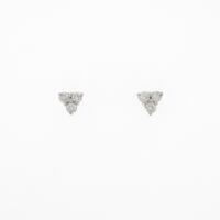 K14WG ダイヤモンドピアス