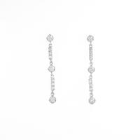 K18WG ダイヤモンドピアス