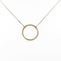 ココシュニック カットビーズ サークル ネックレス