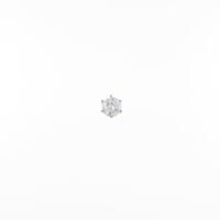 K18YG ソリティア ダイヤモンドピアス 片耳