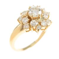 K18YG ダイヤモンドリング